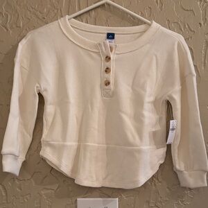 Old Navy Kids Cream Henley Shirt